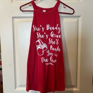 Red Graphic Tank Top